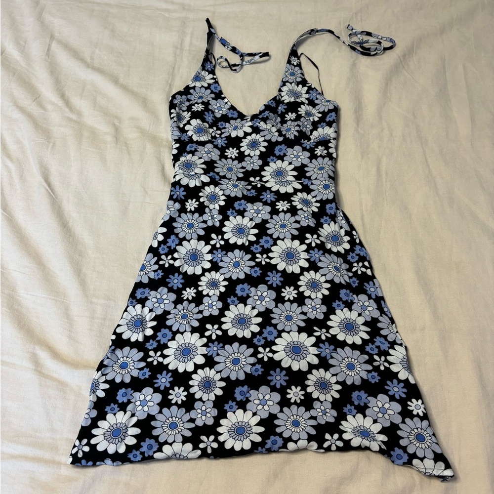 Black and Blue Hollister Flower Dress